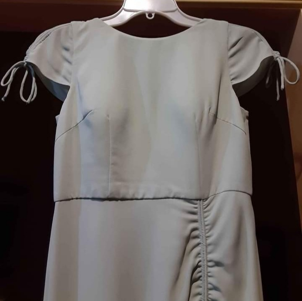 Watters Designs Wtoo Melody Georgette Reese Sage Bridesmaid Dress Size 2